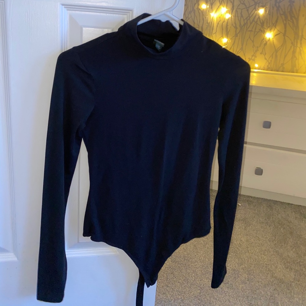 Wild fable black turtle neck body suit